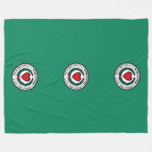 Vlag van Worcester, Massachusetts Fleece Dekbed Deken (Voorkant (Horizontaal))