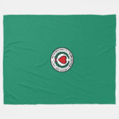Vlag van Worcester, Massachusetts Fleece Dekbed Deken (Voorkant (Horizontaal))