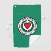 Vlag van Worcester, Massachusetts Golfhanddoek (Insitu)