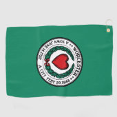 Vlag van Worcester, Massachusetts Golfhanddoek (Horizontaal)