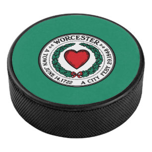Vlag van Worcester, Massachusetts Hockey Puck
