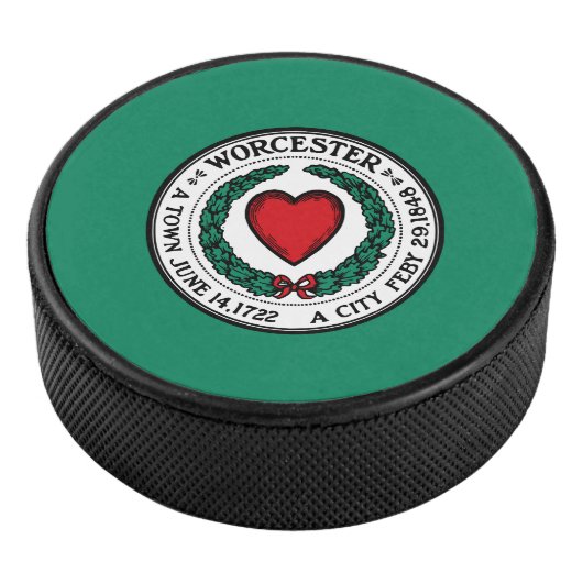 Vlag van Worcester, Massachusetts Hockey Puck (3/4)
