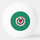 Vlag van Worcester, Massachusetts Ping-Pong Bal Pingpongbal (Achterkant)