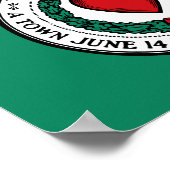 Vlag van Worcester, Massachusetts Poster (Hoek)