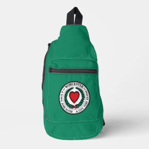 Vlag van Worcester, Massachusetts Sling Bag