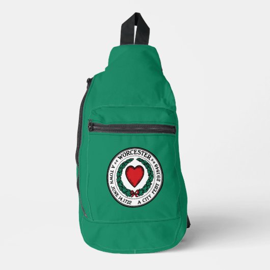 Vlag van Worcester, Massachusetts Sling Bag (Voorkant)