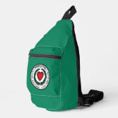 Vlag van Worcester, Massachusetts Sling Bag (Rechterhoek)