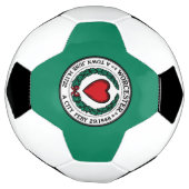 Vlag van Worcester, Massachusetts Voetbal (Gedraaid)