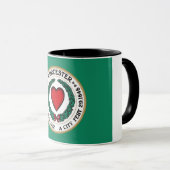 vlag van Worcester Mok (Voorkant rechts)