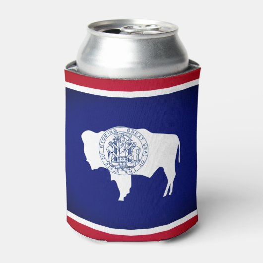 Vlag van Wyoming Blikjeskoeler (Blikje Voorkant)
