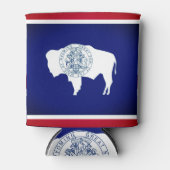 Vlag van Wyoming Blikjeskoeler (Voorkant)