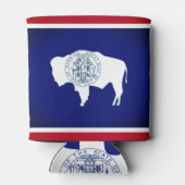 Vlag van Wyoming Blikjeskoeler (Achterkant)