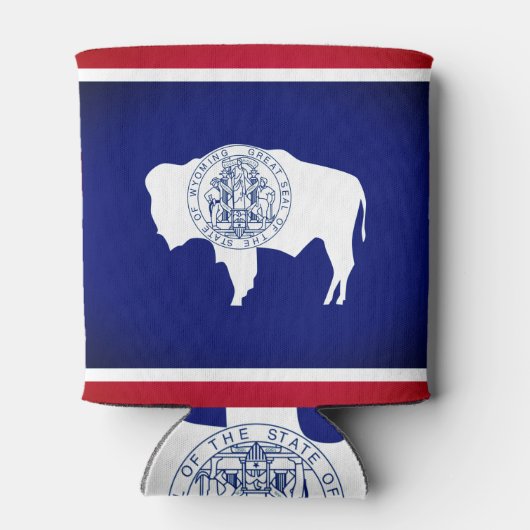 Vlag van Wyoming Blikjeskoeler (Achterkant)