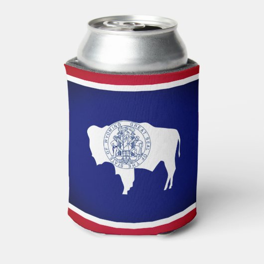 Vlag van Wyoming Blikjeskoeler (Blikje Achterkant)