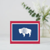 Vlag van Wyoming Briefkaart (Staand voorkant)