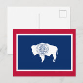 Vlag van Wyoming Briefkaart (Voorkant / Achterkant)