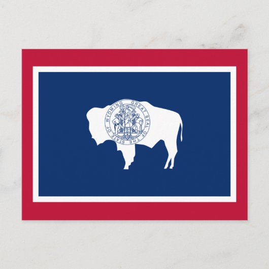 Vlag van Wyoming Briefkaart (Voorkant)