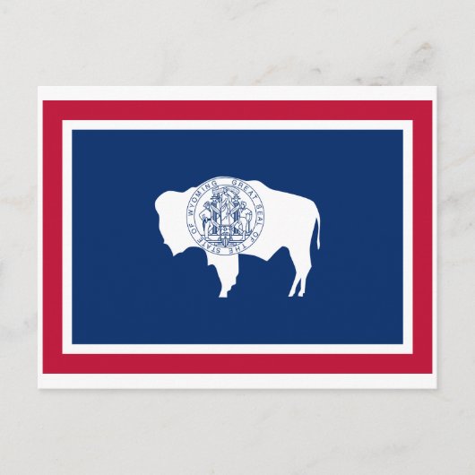 Vlag van Wyoming Briefkaart (Voorkant)