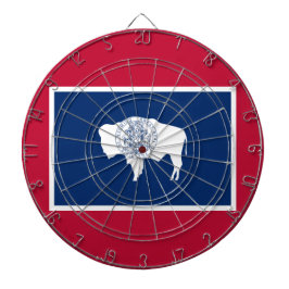 Vlag van Wyoming Dartbord