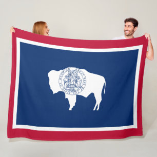 Vlag van Wyoming Fleece Deken