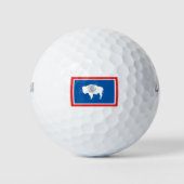 Vlag van Wyoming Golfballen (Voorkant)