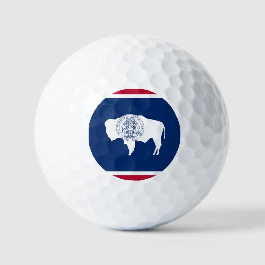 Vlag van Wyoming Golfballen (Voorkant)