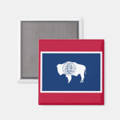 Vlag van Wyoming Magneet (Voorkant / Achterkant)