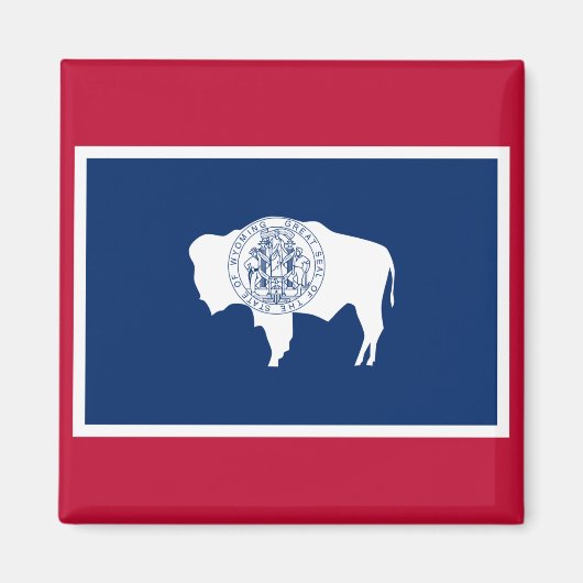 Vlag van Wyoming Magneet (Voorkant)