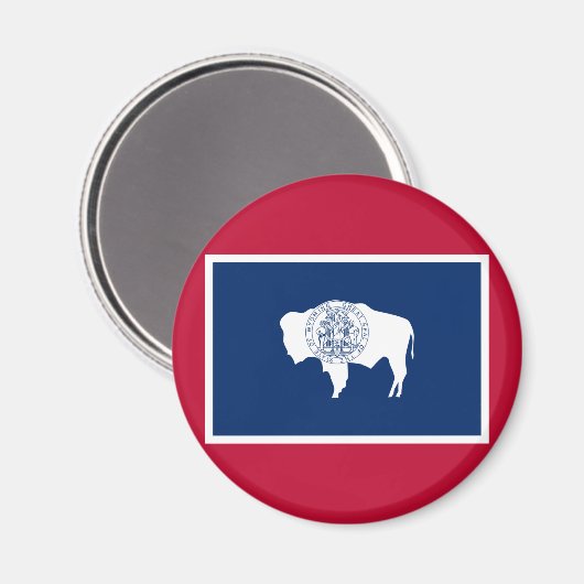 Vlag van Wyoming Magneet (Voorkant / Achterkant)