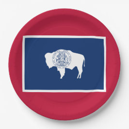 Vlag van Wyoming Papieren Bordje