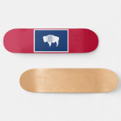 Vlag van Wyoming Persoonlijk Skateboard (Horizontaal)