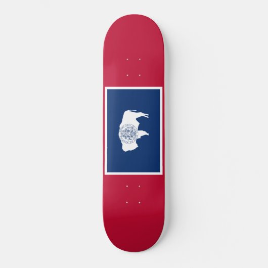 Vlag van Wyoming Persoonlijk Skateboard (Voorkant)