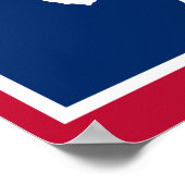 Vlag van Wyoming Poster (Hoek)