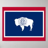 Vlag van Wyoming Poster (Voorkant)