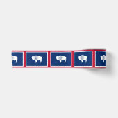 Vlag van Wyoming Satijnen Lint (Voorkant)