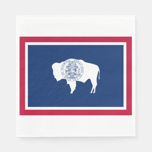 Vlag van Wyoming Servet (Voorkant)