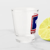 Vlag van Wyoming Shot Glas (Links)