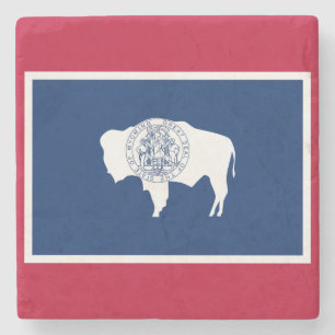 Vlag van Wyoming Stenen Onderzetter