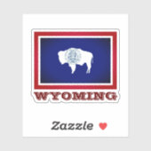 Vlag van Wyoming Sticker (Vel)