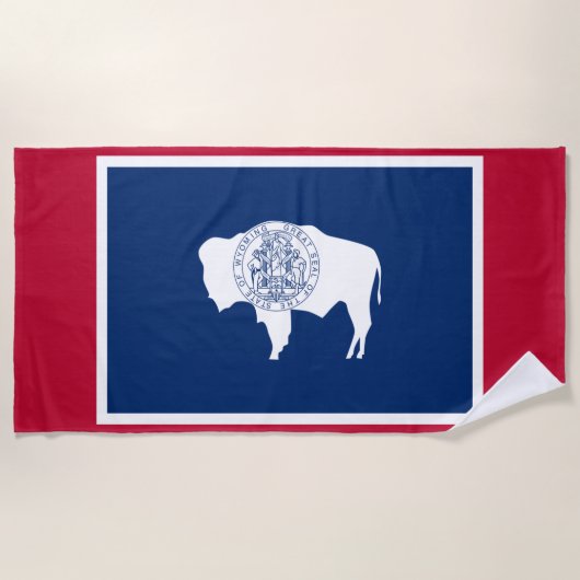 Vlag van Wyoming Strandlaken (Voorkant)