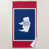 Vlag van Wyoming Strandlaken (Voorkant)