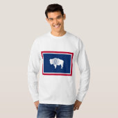 Vlag van Wyoming T-shirt (Voorkant volledig)