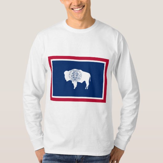Vlag van Wyoming T-shirt (Voorkant)