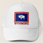 Vlag van Wyoming Trucker Pet (Voorkant)