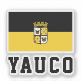 Vlag van Yauco, Puerto Rico Sticker