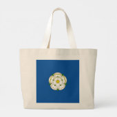 Vlag van Yorkshire Athletic Headband Grote Tote Bag (Achterkant)
