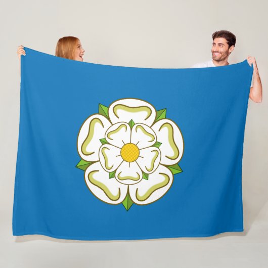 Vlag van Yorkshire (Engeland) Fleece Deken (In situ)