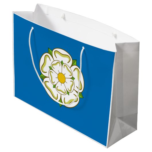 Vlag van Yorkshire (Engeland) Groot Cadeauzakje (Achterkant Gekanteld)