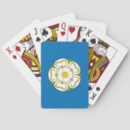 Vlag van Yorkshire (Engeland) Pokerkaarten