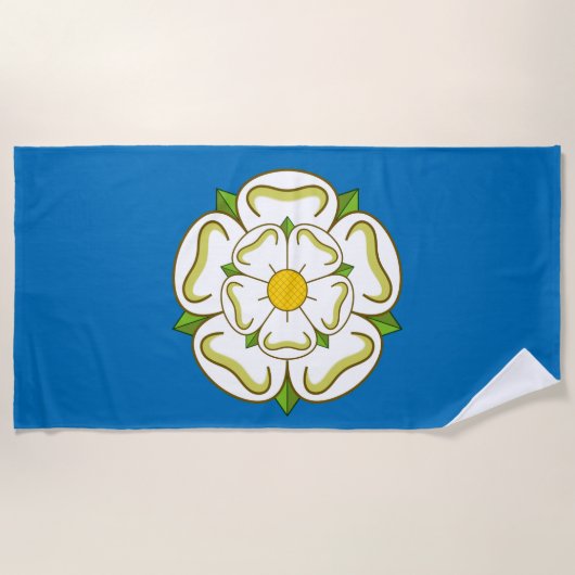 Vlag van Yorkshire (Engeland) Strandlaken (Voorkant)